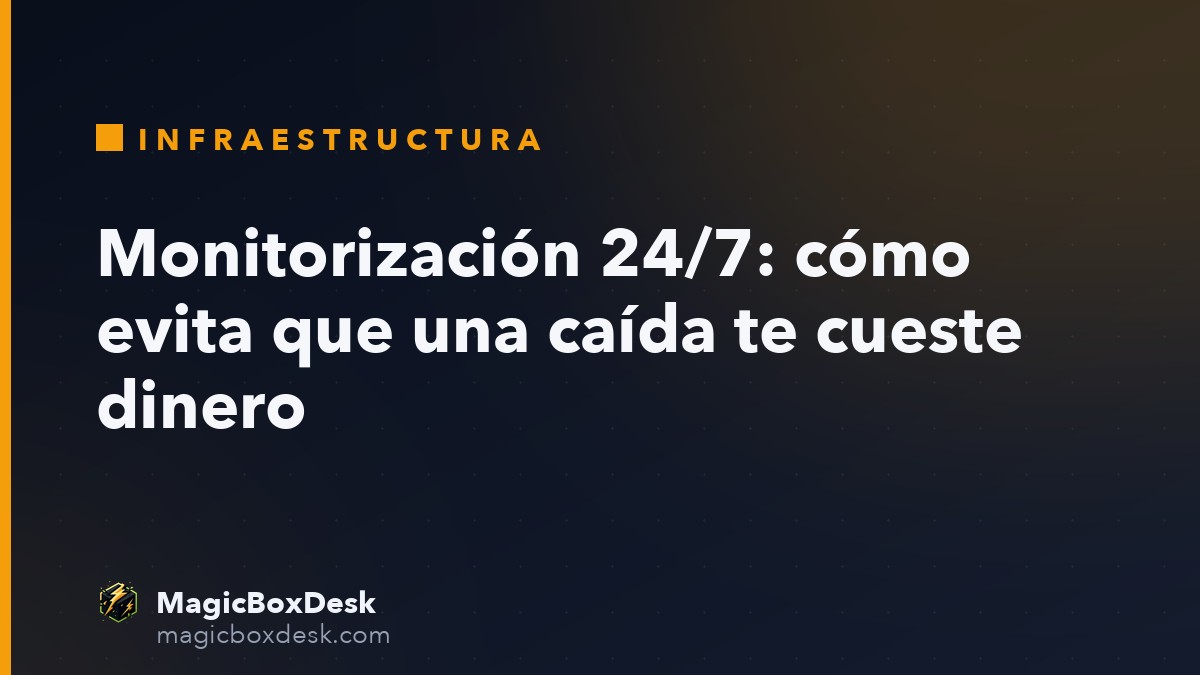 Monitorización 24/7: cómo evita que una caída te cueste dinero