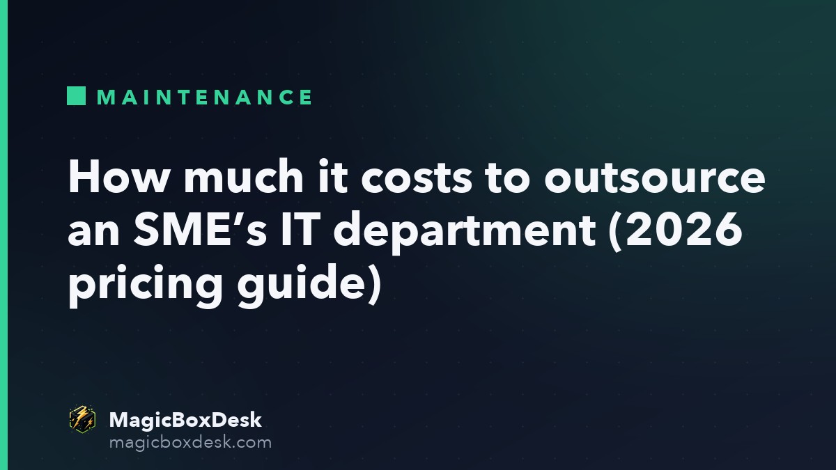 How much it costs to outsource an SME’s IT department (2026 pricing guide)