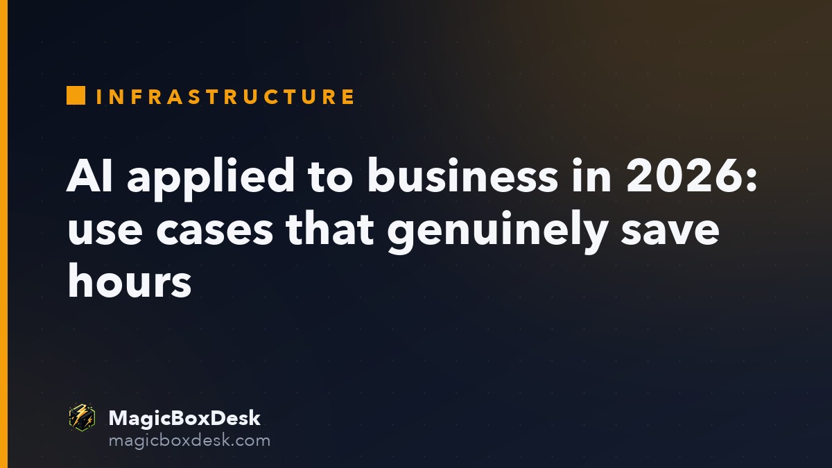 AI applied to business in 2026: use cases that genuinely save hours