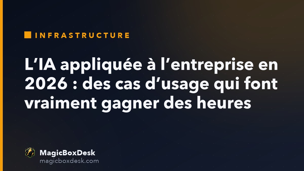 L’IA appliquée à l’entreprise en 2026 : des cas d’usage qui font vraiment gagner des heures
