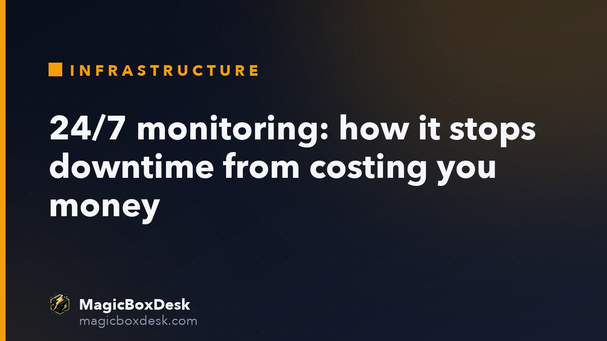 24/7 monitoring: how it stops downtime from costing you money