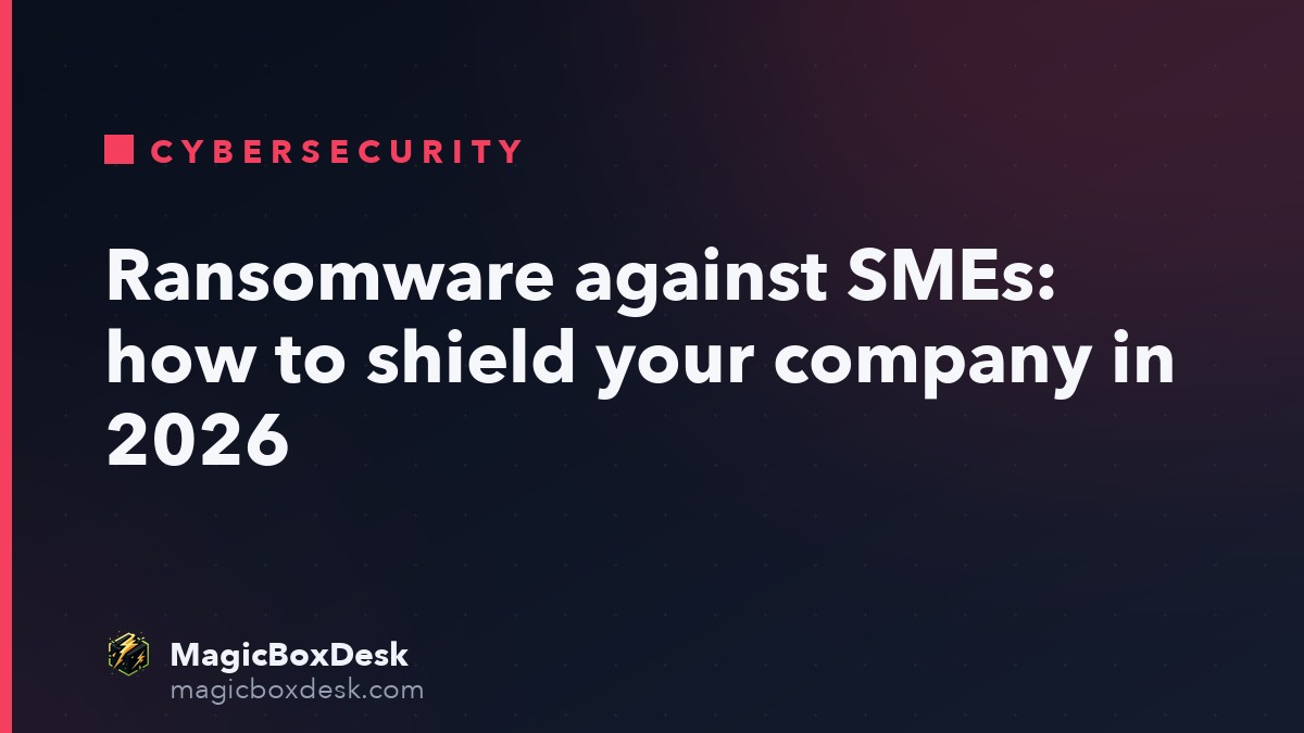 Ransomware against SMEs: how to shield your company in 2026