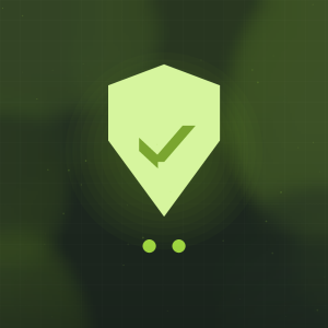 Ilustración: escudo de mantenimiento con marca de verificación