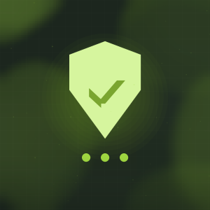 Ilustración: escudo de mantenimiento con marca de verificación